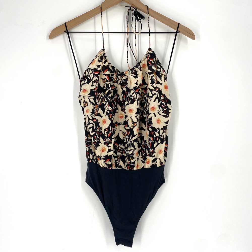 Free People Womens Liza Floral Print Halter Neck Bodysuit - Picture 8 of 14